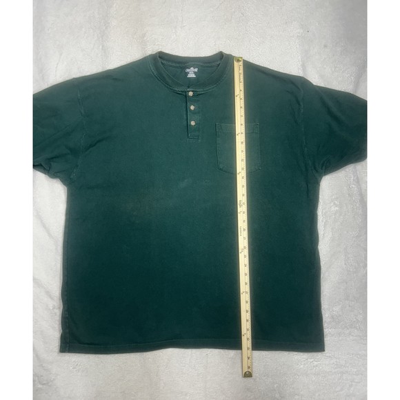 Carhartt Henley Workwear Pocket T-Shirt Mens Size 2XL Green Short Sleeve K84-HTG - Picture 5 of 6